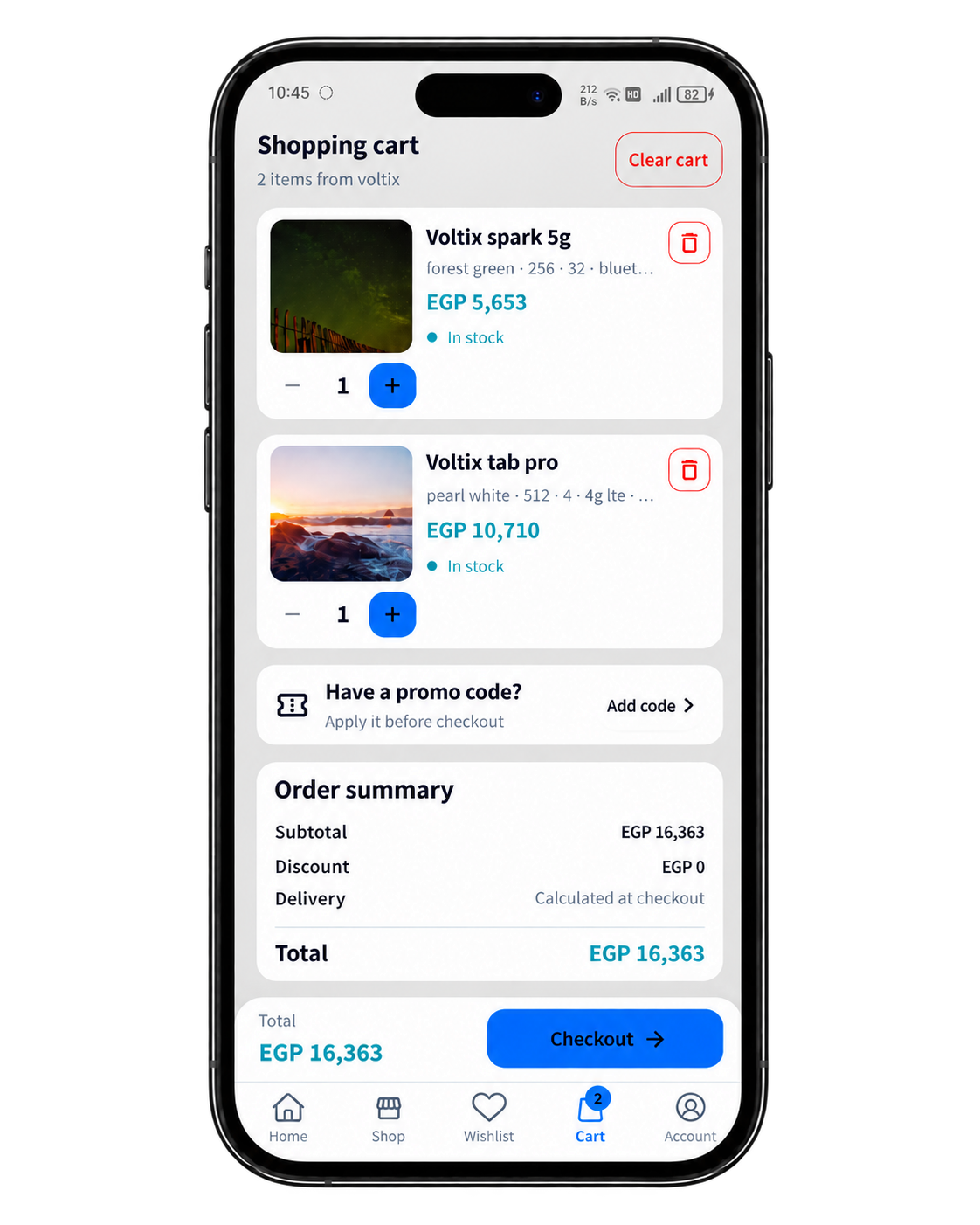 MindoMall app — make your order